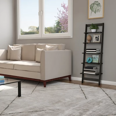 Hastings Home 5-Tier Ladder-Style Bookcase 7 Hastings Home 5-Tier Ladder-Style Bookcase - Image 7