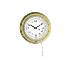Hastings Home 14" Round Double Light Ring Analog Neon Wall Clock -Hastings Home Sales GUEST 0b426a8c e720 4d31 865c de52f683cb3a