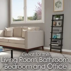 Hastings Home 5-Tier Ladder-Style Bookcase 13 Hastings Home 5-Tier Ladder-Style Bookcase -Hastings Home Sales GUEST 0cc1c713 3e1a 4690 aa35 a9e2352f6fc3