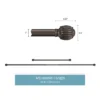 Hastings Home Curtain Rod, Bronze With Cone Finials