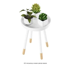 Hastings Home Mid-Century Modern Round Wooden End Table With Tray Top - White/Natural 13 Hastings Home Mid-Century Modern Round Wooden End Table With Tray Top - White/Natural -Hastings Home Sales GUEST 10b2231c cd88 4242 8c27 d2e11963eaec