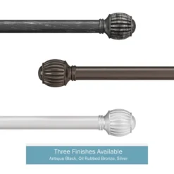 Hastings Home Bronze Curtain Rod With Cone Finials -Hastings Home Sales GUEST 18142d2d 80c7 48ec b3f6 9a860215cd91