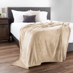 Flannel Fleece Throw Blanket- For Couch, Home Decor, Bed, Sofa & Chair- Oversized 60" X 70", Soft & Plush Microfiber In Desert Tan By Hastings Home 10 Flannel Fleece Throw Blanket- For Couch, Home Decor, Bed, Sofa & Chair- Oversized 60" X 70", Soft & Plush Microfiber In Desert Tan By Hastings Home -Hastings Home Sales GUEST 1da47f68 4575 40af 9fa2 d863815c5348