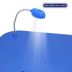 Hastings Home Portable Cushioned Lap Desk With Removable Gooseneck LED Light, Cup Holder, And Pen Slot - Blue 7 Hastings Home Portable Cushioned Lap Desk With Removable Gooseneck LED Light, Cup Holder, And Pen Slot - Blue -Hastings Home Sales GUEST 218468c7 c672 481a 9c64 1303bc83bcc3