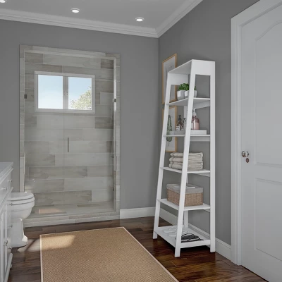 Hastings Home Ladder-Style 5-Tiered Bookcase 2 Hastings Home Ladder-Style 5-Tiered Bookcase - Image 2