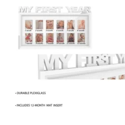 My First Year Collage Baby Picture Frame- Memory Keepsake For Babies With 12 Month Display For One 2x3 Wallet Photo Monthly By Hastings Home (White) 9 My First Year Collage Baby Picture Frame- Memory Keepsake For Babies With 12 Month Display For One 2x3 Wallet Photo Monthly By Hastings Home (White) -Hastings Home Sales GUEST 293aa996 d2b0 45c4 8fff ae2398574edf