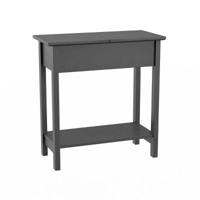 Hastings Home Narrow Flip Top End Table – Gray 7 Hastings Home Narrow Flip Top End Table – Gray - Image 7