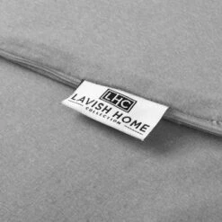 Hastings Home 100% Cotton Jersey U-Shaped Replacement Pillow Cover For Pregnancy And Full Body Pillows - Gray -Hastings Home Sales GUEST 2af3f5c1 b3fb 459d bd09 de767bed4551