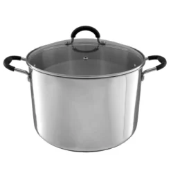 Hastings Home Large Stainless Steel 12-Qt Stock Pot With Lid – 11.5" X 7.5" -Hastings Home Sales GUEST 2b5b0596 5d45 4e97 991a 8ccc628a4fed