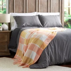 Soft Throw Blanket - Oversized, Luxuriously Fluffy, Vintage-Look And Cashmere-Like Woven Acrylic - Throws By Hastings Home (Desert Blush Plaid) -Hastings Home Sales GUEST 2b7a74bf 5b48 460c 8502 da5a14c6c6bb