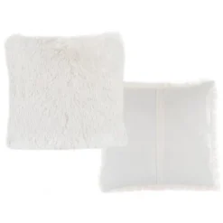 18” Plush Pillows – Set Of 2 Luxury Square Accent Pillow Inserts And Shag Glam Covers – For Bedroom Or Living Room By Lavish Home (White) 7 18” Plush Pillows – Set Of 2 Luxury Square Accent Pillow Inserts And Shag Glam Covers – For Bedroom Or Living Room By Lavish Home (White) -Hastings Home Sales GUEST 2f0e78b7 f933 4815 a1e0 dfa81467ba71