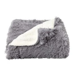 Faux Fur Throw Blanket- Luxurious, Soft, Hypoallergenic Long Pile Faux Rabbit Fur Blanket With Faux Shearling Back 60"x70" By Hastings Home (Pewter) 8 Faux Fur Throw Blanket- Luxurious, Soft, Hypoallergenic Long Pile Faux Rabbit Fur Blanket With Faux Shearling Back 60"x70" By Hastings Home (Pewter) -Hastings Home Sales GUEST 34af1161 7729 4ddb b15b f0877d4fac07