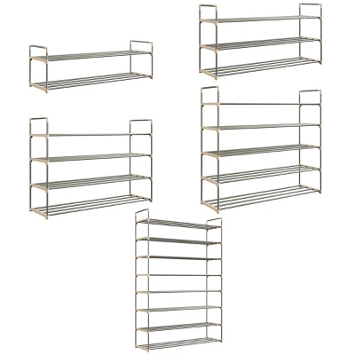 Hastings Home 8-Tier Shoe Storage Rack - Room For 48 Pairs Of Shoes, 60.6" X 11.8" X 40.9" 6 Hastings Home 8-Tier Shoe Storage Rack - Room For 48 Pairs Of Shoes, 60.6" X 11.8" X 40.9" - Image 6