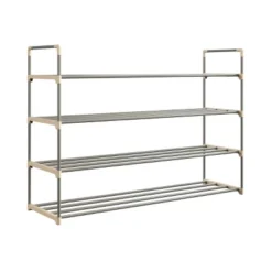 Hastings Home Four-Shelf Shoe Rack - Holds 24 Pairs Of Shoes 8 Hastings Home Four-Shelf Shoe Rack - Holds 24 Pairs Of Shoes -Hastings Home Sales GUEST 42ef9d5b ec71 4165 8cc1 3020f830348b