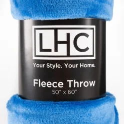 Fleece Throw Blanket- Set Of 3- Blue, Gray & Pink Plush 60x50" Blankets- Soft & Cozy For Travel, Outdoors & Lounging On The Sofa By Hastings Home -Hastings Home Sales GUEST 48b9ddca d65b 4e7a b970 83a91478e225