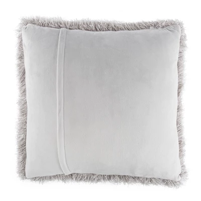 Oversized Floor Or Throw Pillow Square Luxury Plush- Shag Faux Fur Glam Decor Cushion For Bedroom Living Room Or Dorm By Hastings Home (Grey) 1 Oversized Floor Or Throw Pillow Square Luxury Plush- Shag Faux Fur Glam Decor Cushion For Bedroom Living Room Or Dorm By Hastings Home (Grey)