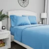Hastings Home 4-Piece Microfiber Sheet Set, Full Size - Blue