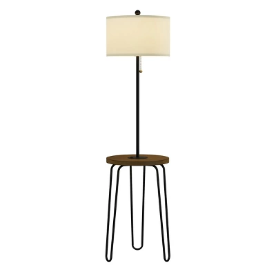 Hastings Home Floor Lamp With Table, Shelves, USB Port And Hairpin Legs 6 Hastings Home Floor Lamp With Table, Shelves, USB Port And Hairpin Legs - Image 6