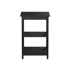 Hastings Home End Table With Two Shelves, X-Leg Design, And Wooden Stand, Black 11 Hastings Home End Table With Two Shelves, X-Leg Design, And Wooden Stand, Black -Hastings Home Sales GUEST 552c63a7 de1d 4454 8296 002a33ec2624
