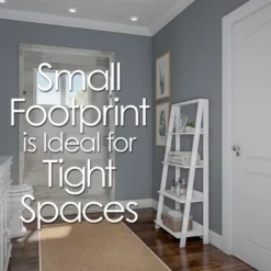 Hastings Home 4-Tier Ladder Bookshelf Freestanding Wooden Bookcase, White -Hastings Home Sales GUEST 5b663fa9 c79e 4053 bdb1 139edb3190eb