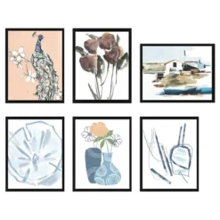 Set Of 6 Picture Frames - 11x14 Photo Frame Set With Stand And Hooks For Gallery Wall Or Family Portrait - Picture Wall Decor By Hastings Home -Hastings Home Sales GUEST 68f2c4d3 3786 40d1 823c 32f8003818b6