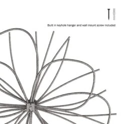 Hastings Home Metallic Wire Layered Flower Hanging Accent Art - Silver/Gold 8 Hastings Home Metallic Wire Layered Flower Hanging Accent Art - Silver/Gold -Hastings Home Sales GUEST 6927f4d1 2d97 4eff a1fe 92d0fde35d35