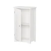 Freestanding Bathroom Linen Cabinet White - Hastings Home