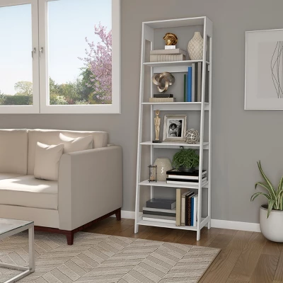 Hastings Home Ladder-Style 5-Tiered Bookcase 3 Hastings Home Ladder-Style 5-Tiered Bookcase - Image 3