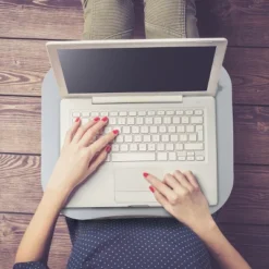 Hastings Home Laptop Buddy Portable Lap Desk With Cushioned Bottom, Pen Tray, And Cup Holder -Hastings Home Sales GUEST 6e9c1b85 6b18 4982 85a5 e59729a4765a