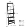 Hastings Home 5-Tier Ladder-Style Bookcase