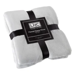 Hastings Home Oversized Flannel Fleece Throw Blanket - 60" X 70", Dawn Gray -Hastings Home Sales GUEST 7373fbc3 e90a 459d 9777 4f3ab4cfbc80