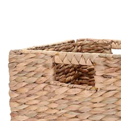 Hastings Home 12-Inch Square Handmade Wicker Storage Bin Foldable Basket Made Of Water Hyacinth | Set Of 2 12 Hastings Home 12-Inch Square Handmade Wicker Storage Bin Foldable Basket Made Of Water Hyacinth | Set Of 2 -Hastings Home Sales GUEST 7925fb40 cd71 4b22 a15b 69f555b22b40