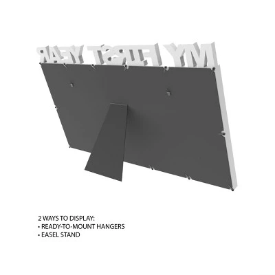 My First Year Collage Baby Picture Frame- Memory Keepsake For Babies With 12 Month Display For One 2x3 Wallet Photo Monthly By Hastings Home (White) 4 My First Year Collage Baby Picture Frame- Memory Keepsake For Babies With 12 Month Display For One 2x3 Wallet Photo Monthly By Hastings Home (White) - Image 4