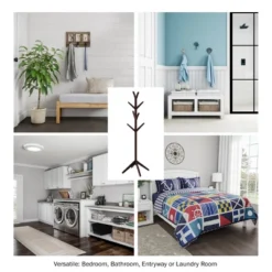 Hastings Home Modern Freestanding Wooden Coat Rack - Hall Tree For Jackets, Hats, And Purses -Hastings Home Sales GUEST 7fc6e33f 7665 4098 a7d6 1df5f97b19e1