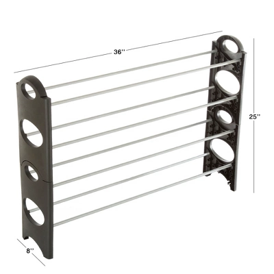 Hastings Home Space Saver Shoe Rack – 4-Tier Stackable Shoe Storage And Organizer 1 Hastings Home Space Saver Shoe Rack – 4-Tier Stackable Shoe Storage And Organizer