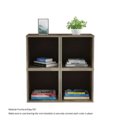 End Table - Stackable Contemporary Minimalist Modular Cube Accent Table Or Shadowbox For Bedroom, Living Room Or Office By Hastings Home (Gray) 12 End Table - Stackable Contemporary Minimalist Modular Cube Accent Table Or Shadowbox For Bedroom, Living Room Or Office By Hastings Home (Gray) -Hastings Home Sales GUEST 8c6e20cf 9959 4514 9a3f d7779ad94e09