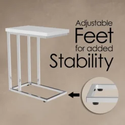 Hastings Home C-Shaped Sofa Side Table Space-Saving, White 9 Hastings Home C-Shaped Sofa Side Table Space-Saving, White -Hastings Home Sales GUEST 8decb88e 41da 4c0b 886e 7c65f89d38f4