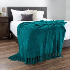 Hastings Home Oversized Chenille Throw Blanket - Lagoon Teal 8 Hastings Home Oversized Chenille Throw Blanket - Lagoon Teal -Hastings Home Sales GUEST 8f6dc9a7 d888 443c a0dd de6eff26f7be