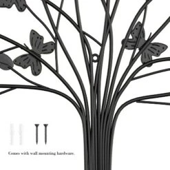 Hastings Home Hand Painted Tree Of Life Butterfly Metal Wall Art -Hastings Home Sales GUEST 9014e7cc 620c 49b1 b180 d0739c3630f1