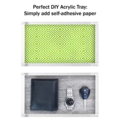 Hastings Home Decorative Acrylic Catchall Tray For Bedroom, Bathroom, And Office Storage - Clear -Hastings Home Sales GUEST 90c3e336 fdbd 4bce 8a27 619fb9575f29