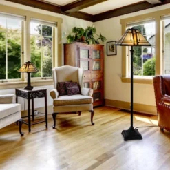 Hastings Home Tiffany-Style Dual Light LED Floor Lamp -Hastings Home Sales GUEST 97b4f233 f542 4094 946d 2ce1171131ef