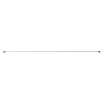 Hastings Home Silver Curtain Rod With Cone Finials 3 Hastings Home Silver Curtain Rod With Cone Finials - Image 3