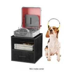 Hastings Home End Table, Stackable Modular Cube With Drawer, Black -Hastings Home Sales GUEST a5ca4d99 9369 4ef3 8f3c bf681ca8a13e