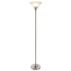 Hastings Home Torchiere Floor Lamp With Marbleized Glass Shade And LED Bulb - Brushed Silver 9 Hastings Home Torchiere Floor Lamp With Marbleized Glass Shade And LED Bulb - Brushed Silver -Hastings Home Sales GUEST a6de02ca 4870 4267 922e a5ab64019a6f