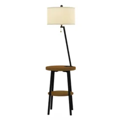 Hastings Home Floor Lamp With Table, Shelves, USB Charging Port And Drum Shade 13 Hastings Home Floor Lamp With Table, Shelves, USB Charging Port And Drum Shade -Hastings Home Sales GUEST a701ad3d 1baa 49c0 9405 dd4baf73d372