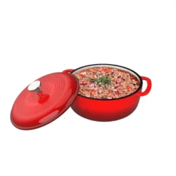 Hastings Home Cast Iron Enamel-Coated 6-Quart Dutch Oven With Lid - Red 7 Hastings Home Cast Iron Enamel-Coated 6-Quart Dutch Oven With Lid - Red -Hastings Home Sales GUEST aa83c2e9 e16c 4a6e 822e b10c26a561f6