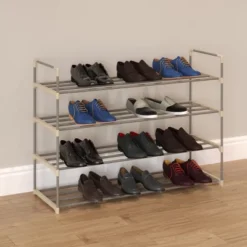 Hastings Home Four-Shelf Shoe Rack - Holds 24 Pairs Of Shoes 7 Hastings Home Four-Shelf Shoe Rack - Holds 24 Pairs Of Shoes -Hastings Home Sales GUEST aaf7ead8 b76e 4eea b769 b67055cceb59