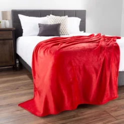 Flannel Fleece Throw Blanket- For Couch, Home Decor, Sofa & Chair- Oversized 60" X 70", Soft & Plush Microfiber In Crimson Red By Hastings Home 10 Flannel Fleece Throw Blanket- For Couch, Home Decor, Sofa & Chair- Oversized 60" X 70", Soft & Plush Microfiber In Crimson Red By Hastings Home -Hastings Home Sales GUEST ab88059b 9663 4178 8f4c a753caefaca8