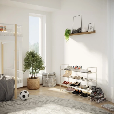 Hastings Home Four-Shelf Shoe Rack - Holds 24 Pairs Of Shoes 2 Hastings Home Four-Shelf Shoe Rack - Holds 24 Pairs Of Shoes - Image 2