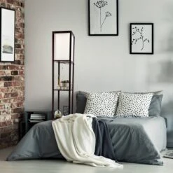 Hastings Home Floor Lamp – Etagere Style Standing Light With 3 Tiers Of Storage Shelving, Brown -Hastings Home Sales GUEST b591dcfa 695c 4494 8d05 780a397e9ca5